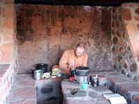 Preparing the evening meal